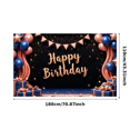 thumbnail image 3 of Yatrandify Colorful Theme Happy Birthday Banner Decorative Design Balloon Decoration Party Backdrop Gift Boxes for Birthday Party Indoor Decoration Event Celebration, 3 of 7
