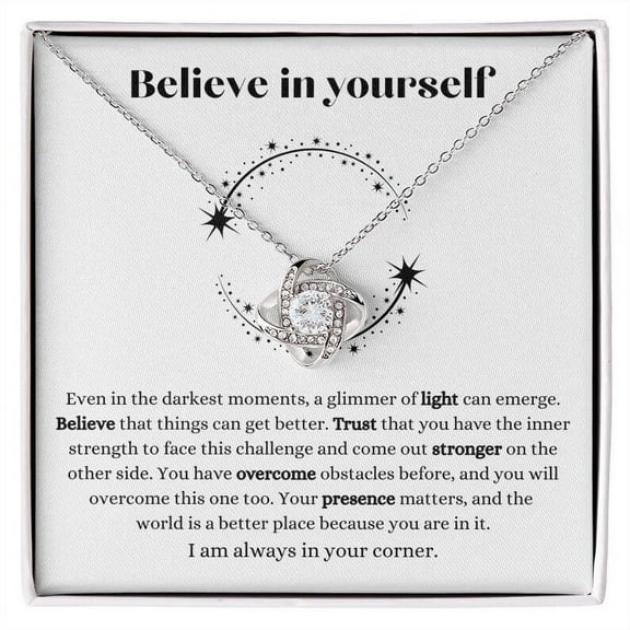 Mental Health Necklace Believe in Yourself best friend gift, Birthday gift for friend, Christmas gift