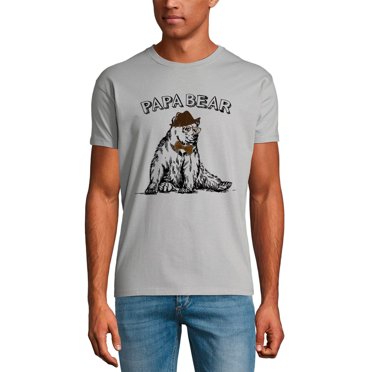 T-Shirt Graphique pour Homme Gentleman Papa Bear Vintage - Fête des Pères Écologique Édition Limitée T-Shirt à Manches Courtes Vintage Cadeau d'Anniversaire Nouveauté