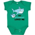 thumbnail image 3 of Inktastic My Grammy Loves Me with Cute Sharks Boys or Girls Baby Bodysuit, 3 of 5