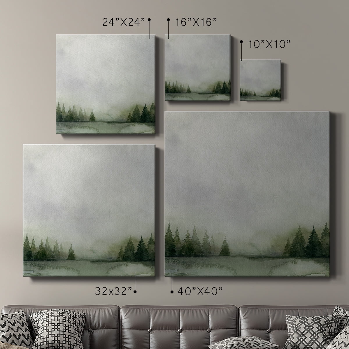 Wexford Home Timberline I-Premium Gallery Wrapped Canvas, 40" x 40" - Ready to Hang