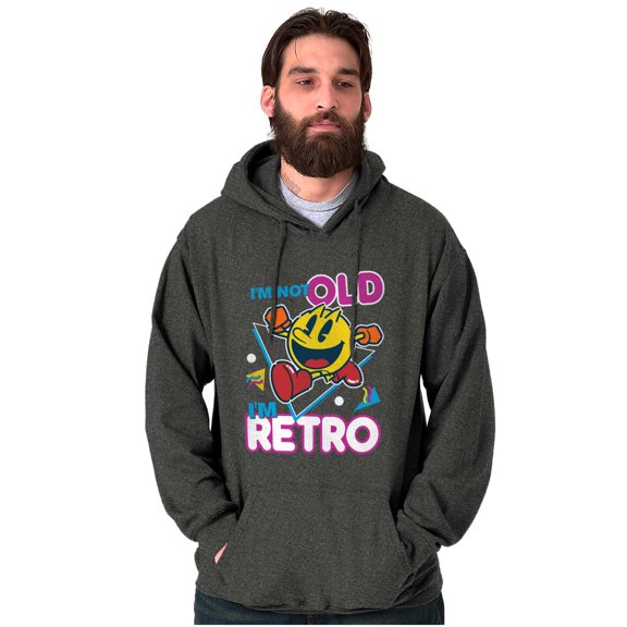 Retro Funny Sarcastic PACMAN Game Hoodie Sweatshirt Women Men Brisco Brands S