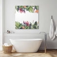 thumbnail image 3 of Palm Leaves Wall Art Painting on Canvas, Summer Botanical Tropical Plants Canvas Art Home Prints Wall Art Framed Modern Artwork for Living Room Bedroom Wall Decor 16x16in, 3 of 9
