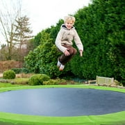 Kangaroo Hoppers 14FT Trampoline Safety Pad Replacement, Waterproof Surround Spring Foam Cover for Round Frame(Green)