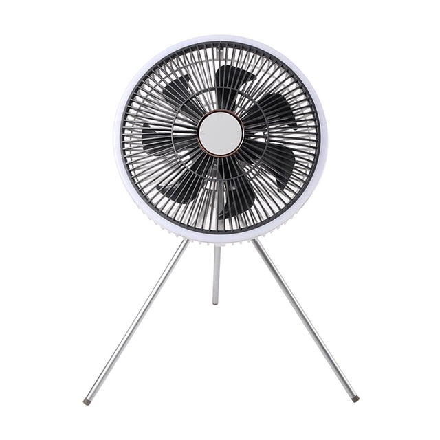 Linterna de ventilador 2 en 1 con control remoto magnético función de sincronización para exteriores MABOTO Blanco