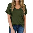 thumbnail image 1 of T-shirt à Manches Courtes et Col Rond pour Femmes, 1 of 3