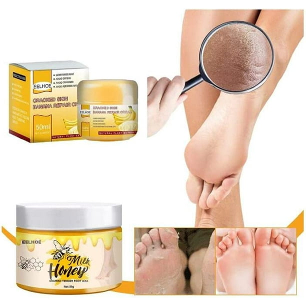 50g Banana/Honey Milk Hand and Foot Cracked Cream,Suitable for Rough