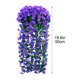 thumbnail image 3 of Cesta de flores colgante de glicinia artificial – Guirnalda de orquídea de seda violeta falsa para decoración de paredes y puertas, arco de boda, decoraciones para el hogar y el jardín, 3 of 7