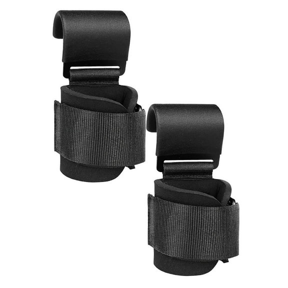 2Pack Sport Weight Lifting Hooks Heavy Duty Lifting Wrist Straps Hand Grip Support For Pull Ups Weightlifting Hooks Gym Gloves Home Decor