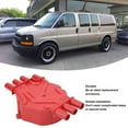 thumbnail image 3 of Crab Style Distributor Cap Set, Simple Installation 120142 Wear Resistant Car Distributor Cap Rotor Set  for C1500 Black,Red, 3 of 7