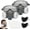 2, variant on Dust Proof Integrated Respirator Mask with Filters & Goggles, Reusable Industrial Grade Shield, Full Face Mask