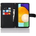 thumbnail image 6 of Samsung Galaxy A52 5G Wallet Case,[9 Card Slots] Removable Adjustable Crossbody Necklace Lanyard Shoulder Strap Zipper Magnetic Leather Case for Samsung Galaxy A52 5G,6.5 inch Black, 6 of 16
