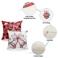 thumbnail image 5 of 4pcs Xmas Pillowcases Set, EEEkit 17.7 x 17.7'' Christmas Tree Rustic Linen Pillow Cases, 5 of 5