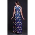 thumbnail image 2 of Bimba Floral Women Long Tank MaxiDress Round Neck Printed Party Gown-X-Large, 2 of 5
