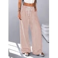 thumbnail image 6 of PRETTYGARDEN Striped Wide Leg Pants Women Loungewear with Pocket Baggy Palazzo with Drawstring, Regular Elastic Waist Bottom, Casual Outfits for School, Beach Vacation & Travel, 6 of 9