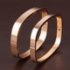 thumbnail image 3 of Brazalete de material acero inoxidable para , brazalete pulido, oro and rosa, 6 mm Oro rosa 6 mm, 3 of 9