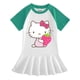thumbnail image 2 of Nueva ropa para niños de Hello Kitty, vestido de media manga con bonitos dibujos para niñas, Falda plisada de estilo occidental dulce de algodón fino para bebés, 2 of 5