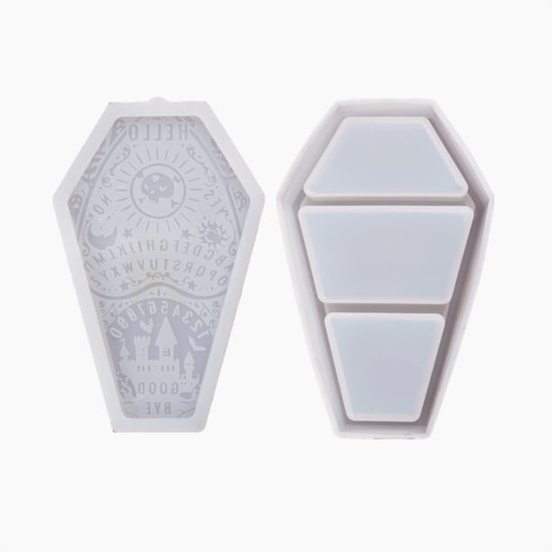 Ataúd De Resina Epoxi Diy, Molde De Caja De Almacenamiento De Fundición De Ataúd De Halloween, Molde De Silicona Para Familia Y Amigos seitruly HA040425-01