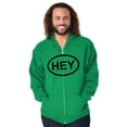 thumbnail image 5 of Hey Girl Funny Novelty TV Show Logo Zip Up Hoodie Men's Women's Brisco Brands X, 5 of 6