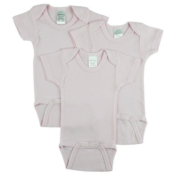 Bambini Short Sleeve One Piece 3 Pack