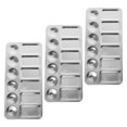 thumbnail image 1 of TEHAUX 3Pcs Compact Metal Paint Mixing Tray for Precise Color Blending in Painting, 1 of 8
