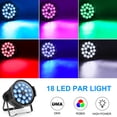 thumbnail image 3 of 8pcs DJ Lights DMX Sound Activated, 18 x 15W LED Par Lights RGB Stage Lights for Church Concert Wedding Party Bar Stage Lighting, 3 of 7