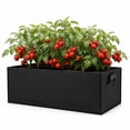 thumbnail image 6 of Hovilon Rectangular Fabric Grow Bag Heavy Duty Breathable Aeration Planter with Handles, Durable Non-Woven Plant Pot for Vegetables Herbs Flowers, Space Saving Indoor Outdoor Gardening Container, 6 of 6