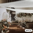 thumbnail image 5 of 6Pcs White Ceiling Drapes for Wedding Chiffon Fabric Backdrop Drapes Arch Draping, 5 of 12