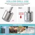 thumbnail image 3 of Eummy 16 PCS Diamond Drill BitsHollow Drill Hole Saw Set High Precision Tile Opener Tile Opener with Hole Saw Guidance Fixture Suitablefor Ceramic Glass Tile Porcelain Marble PVC, 3 of 11
