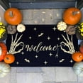 thumbnail image 5 of Halooween Door Mat Outdoor for Front Door, Halooween Decor Welcome Doormat Non-Slip Washable Halloween Decorations for Home Halloween Doormat Entrance Rug for Indoor Outdoor (Welcome, 17"x30"), 5 of 5