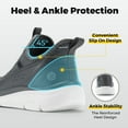 thumbnail image 2 of FitVille Wide Mens Slip on Walking Shoes with Arch Support Sneakers for Men, 2 of 6