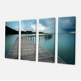 thumbnail image 2 of Pont en Bois pour Calmer l'Océan - Impression sur Toile Moderne, 2 of 3
