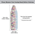 thumbnail image 5 of HELLHERO Floral Ironing Board Cover, 15x54 Inch Standard Ironing Board Cover with Elastic Edge and Hook and Loop Fasteners Scorch and Stain Resistant Cotton Ironing Covers, 5 of 5