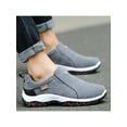 thumbnail image 3 of Eloshman Mens Slip On Casual Shoes Leather Comfortable Walking Loafers, 3 of 6