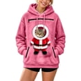 thumbnail image 5 of JAJAHO Unisex Christmas Santa Cat Hoodie Pet Holder Kitten Puppy Carriers Pullover Fuzzy Sweatshirt With Zipper Pouch, 5 of 6