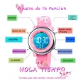 thumbnail image 2 of Reloj Digital Y Pulseras Ben Nevis Deportivo Resistente Al Agua Para Niño Y Niña Con Despertador, Temporizador, Luces Que Cambian De Color,correa Unicornio Rosa, 2 of 7