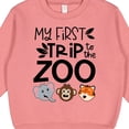 thumbnail image 3 of Inktastic My First Trip to the Zoo Cute Animals Toddler Sweatshirt, 3 of 4