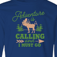 thumbnail image 4 of Inktastic Vintage Adventure is Calling and I Must Go with Moose Long Sleeve Youth T-Shirt, 4 of 5