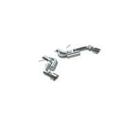 MBRP ARMOR PLUS 3in. Axle-Back Dual Tip Exhaust System, Stainless Steel, 33.50 x 16.50 x 10.00