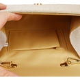 thumbnail image 5 of LinYooLi Women Mini Dazzling Sequins Pleats Evening Bag Party Prom Wedding Clutch Flap Handbag Cross Body Bag, 5 of 6