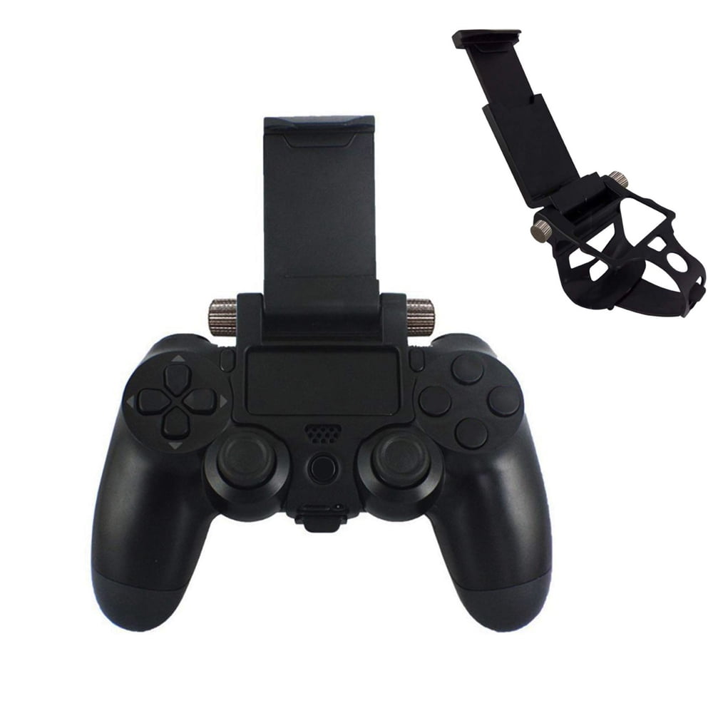 Stige bekendtskab deformation PS4 Controller Phone Mount Clip Holder for Controllers Rmote Play, Mobile  Gaming Clamp Bracket Phone Holder with Adjustable Stand Compatible with  Dualshock iPhone 8/S/+,iPhone X/XS/ XS Max/+ - Walmart.com