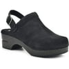 WHITE MOUNTAIN Shoes Being Womens Clog 8 Black/Suede