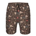 thumbnail image 4 of Naloa Dachshund Dog Puppy Men's Beach Shorts, Surfing shorts, Swim trunks, Quick Dry Swim Trunks for Surfing Beach Fun - X-Large, 4 of 9