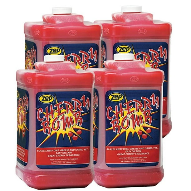 Zep Cherry Bomb Hand Cleaner 95124 128 Ounce (Case of 4) Pump NOT