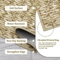 thumbnail image 4 of 8x10 Dining Area Rug Machine Washable Easy-Clean Modern Camel Non-Slip Low Pile Stain-Resistant High Traffic Contemporary Boho Office, 4 of 9