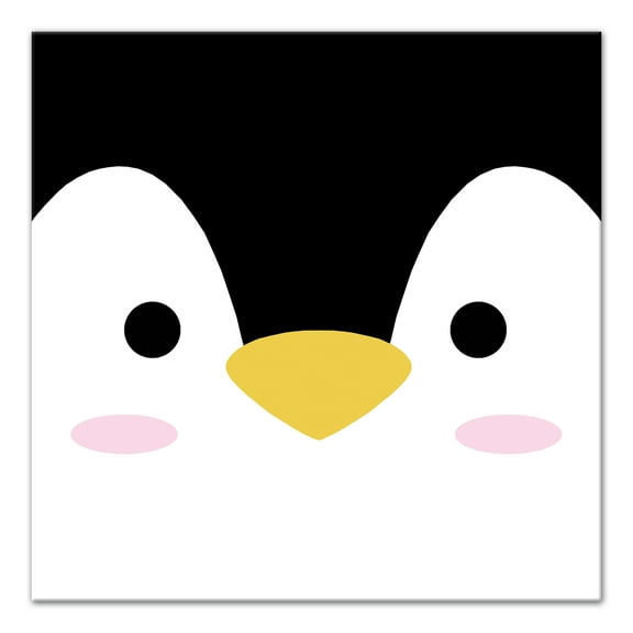 Creative Products Penguin Face Friend 12x12 Canvas Wall Art