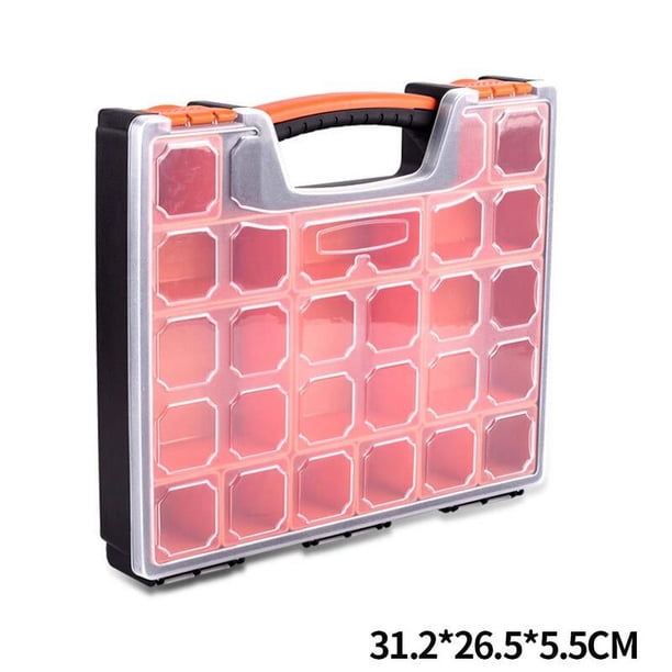 Caja de herramientas con ruedas de alta resistencia con asa cómoda y plegable 312x265x55mm