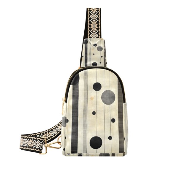 FORMRS Womens Crossbody Sling Bag Travel Daypack Shoulder Chest Backpack, Stripes Pattern