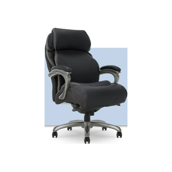 Serta Big & Tall - Chair - executive - ergonomic - armrests - swivel - steel, bonded leather upholstery