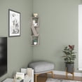 thumbnail image 2 of Ada Home Decor Furniture 8.66" 3 Tier Light Mocha Chicago Modern Wall Shelf, 2 of 7